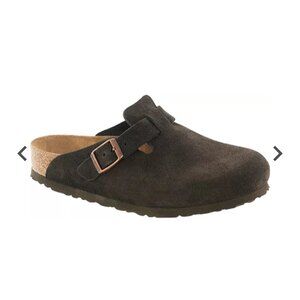 Birkenstock Boston Brown Suede Clogs Hippie Comfort Women's Size: US 9/EU 40